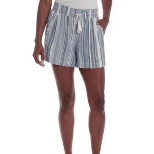 Briggs New York High Waist Blue Striped Shorts